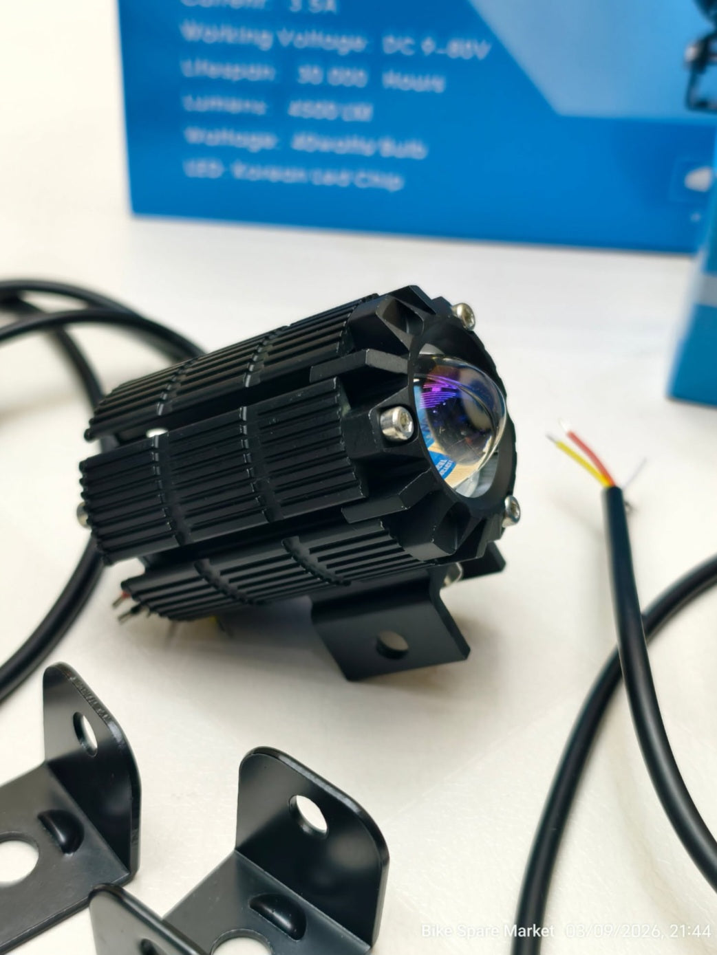80 Watts Foglight Combo - HJG Mini Flash Drive + Headlight Mount - 1 Year Warranty