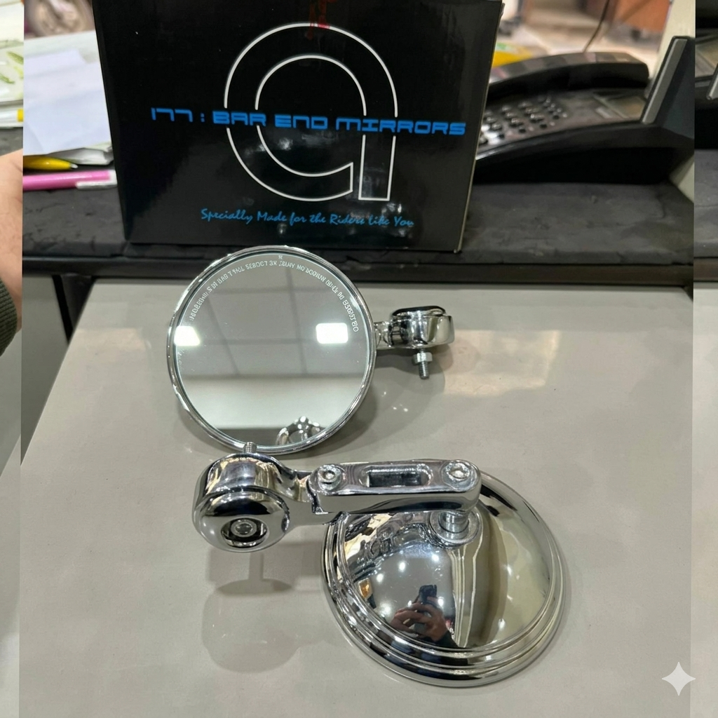 Bar End Mirrors, universal motorcycle accessory – photo 8
