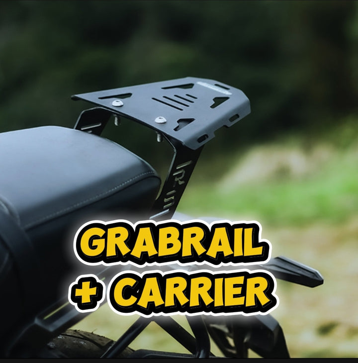 Grabrail with luggage carrier