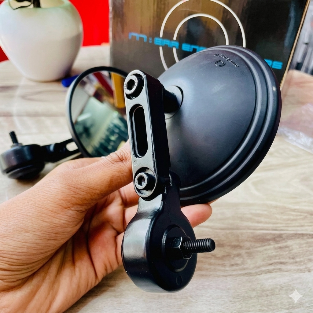 Bar End Mirrors, universal motorcycle accessory – photo 2